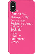 Load image into Gallery viewer, Splints Button Hook Therapy Putty Goniometer Resistance Bands Phone case
