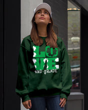 Load image into Gallery viewer, 2nd Grade Love White Clover St Patrick's Day Gift For Teacher Sweatshirt