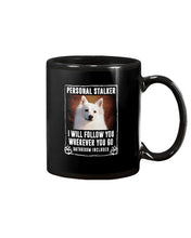 Load image into Gallery viewer, American Eskimo Personal Stalker St. Patrick's Day Printed Mug Mug