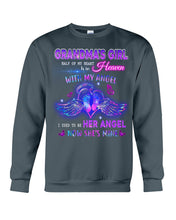 Load image into Gallery viewer, Gift For Angel Grandma Half Of My Heart Is In Heaven Sweatshirt