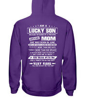 Load image into Gallery viewer, Lucky Son Who Raised By A Freaking Awesome June Mom Hoodie