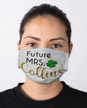 Load image into Gallery viewer, Shamrock Future Mrs Collins St Patrick's Day Cloth Face Mask