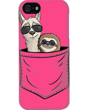 Load image into Gallery viewer, Cool Llama And Sloth In Pocket Meaningful Gift Phone case