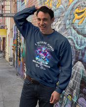 Load image into Gallery viewer, Rose Mandala Pattern I Need You Here Gift For Angel Dad Sweatshirt