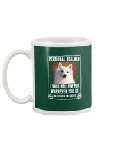 Load image into Gallery viewer, American Eskimo Personal Stalker St. Patrick's Day Printed Mug Mug