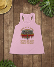 Load image into Gallery viewer, Sing Me A Song Dragonfly Retro Vintage Ladies Flowy Tank