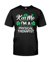Load image into Gallery viewer, Physical Therapist Green Lip Shamrock St. Patrick's Day Color Changing Mug Guys Tee