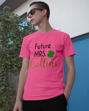 Load image into Gallery viewer, Shamrock Future Mrs Collins St Patrick's Day Guys Tee