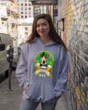 Load image into Gallery viewer, Bull Terrier With Beer Celebrate St Patrick's Day Gift For Dog Lovers Hoodie