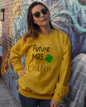 Load image into Gallery viewer, Shamrock Future Mrs Collins St Patrick's Day Sweatshirt