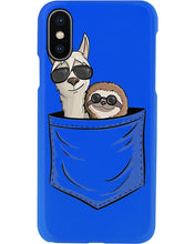 Load image into Gallery viewer, Cool Llama And Sloth In Pocket Meaningful Gift Phone case