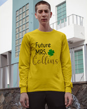 Load image into Gallery viewer, Shamrock Future Mrs Collins St Patrick's Day Unisex Long Sleeve