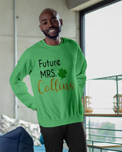 Load image into Gallery viewer, Shamrock Future Mrs Collins St Patrick's Day Sweatshirt