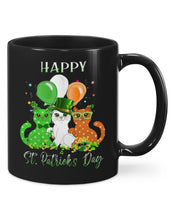 Load image into Gallery viewer, Lovely Cat And Balloons Happy St Patrick's Day Gift For Cat Lovers Mug