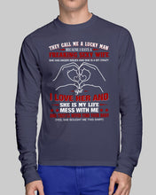 Load image into Gallery viewer, They Call Me A Lucky Man Gift For Husband Unisex Long Sleeve