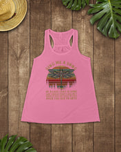 Load image into Gallery viewer, Sing Me A Song Dragonfly Retro Vintage Ladies Flowy Tank