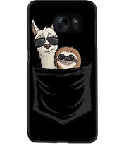 Load image into Gallery viewer, Cool Llama And Sloth In Pocket Meaningful Gift Phone case