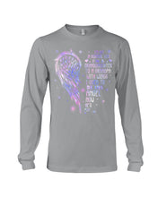 Load image into Gallery viewer, Purple Wings Gift For Angel Grandpa I Used To Be His Angel Unisex Long Sleeve