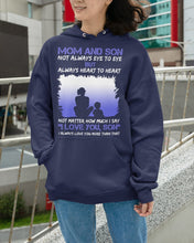 Load image into Gallery viewer, Mom And Son Always Heart To Heart Gift For Family Hoodie