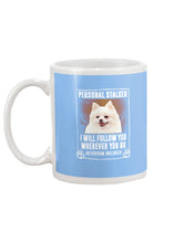 Load image into Gallery viewer, White Pomeranian Will Follow You St. Patrick's Day Printed Mug Mug