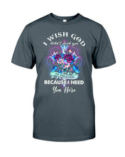 Load image into Gallery viewer, Rose Mandala Pattern I Need You Here Gift For Angel Dad Guys Tee