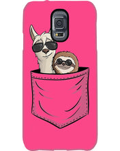 Load image into Gallery viewer, Cool Llama And Sloth In Pocket Meaningful Gift Phone case
