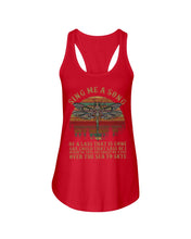Load image into Gallery viewer, Sing Me A Song Dragonfly Retro Vintage Ladies Flowy Tank