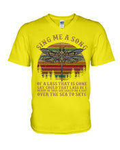 Load image into Gallery viewer, Sing Me A Song Dragonfly Retro Vintage Guys V-Neck