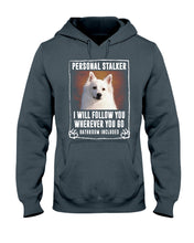 Load image into Gallery viewer, American Eskimo Personal Stalker St. Patrick's Day Printed Mug Hoodie