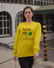 Load image into Gallery viewer, Shamrock Future Mrs Collins St Patrick's Day Unisex Long Sleeve