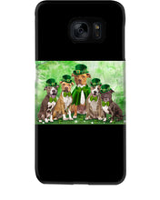 Load image into Gallery viewer, Staffordshire Leprechaun St Patrick's Day Gift For Dog Lovers Phone case