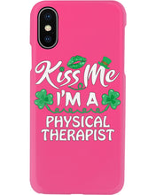 Load image into Gallery viewer, Physical Therapist Green Lip Shamrock St. Patrick's Day Color Changing Mug Phone case