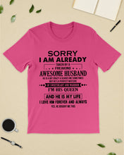 Load image into Gallery viewer, A Freaking Awesome Husband Is My Life Guys Tee