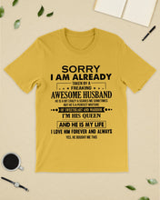 Load image into Gallery viewer, A Freaking Awesome Husband Is My Life Guys Tee