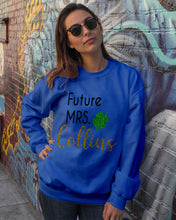 Load image into Gallery viewer, Shamrock Future Mrs Collins St Patrick's Day Sweatshirt