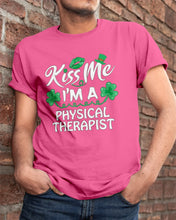 Load image into Gallery viewer, Physical Therapist Green Lip Shamrock St. Patrick's Day Color Changing Mug Guys Tee