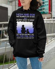 Load image into Gallery viewer, Mom And Son Always Heart To Heart Gift For Family Hoodie