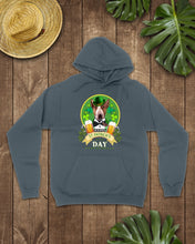 Load image into Gallery viewer, Bull Terrier With Beer Celebrate St Patrick's Day Gift For Dog Lovers Hoodie