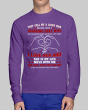 Load image into Gallery viewer, They Call Me A Lucky Man Gift For Husband Unisex Long Sleeve
