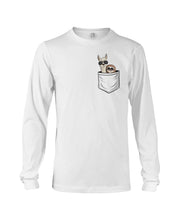 Load image into Gallery viewer, Cool Llama And Sloth In Pocket Meaningful Gift Unisex Long Sleeve