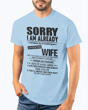 Load image into Gallery viewer, She's My Whole World Gift For Husband Guys Tee