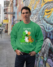Load image into Gallery viewer, Lovely Cat And Balloons Happy St Patrick's Day Gift For Cat Lovers Sweatshirt