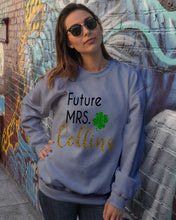 Load image into Gallery viewer, Shamrock Future Mrs Collins St Patrick's Day Sweatshirt