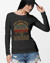 Load image into Gallery viewer, Sing Me A Song Dragonfly Retro Vintage Unisex Long Sleeve