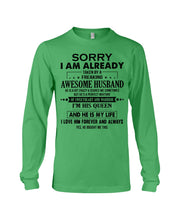 Load image into Gallery viewer, A Freaking Awesome Husband Is My Life Unisex Long Sleeve