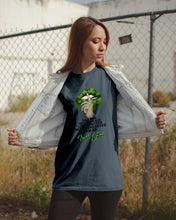 Load image into Gallery viewer, Keep Silent Sparkling Green Lips St Patrick's Day Gift Guys Tee