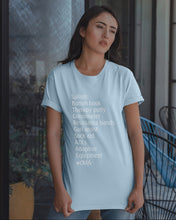 Load image into Gallery viewer, Splints Button Hook Therapy Putty Goniometer Resistance Bands Guys Tee