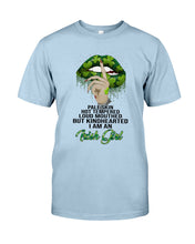 Load image into Gallery viewer, Keep Silent Sparkling Green Lips St Patrick's Day Gift Guys Tee