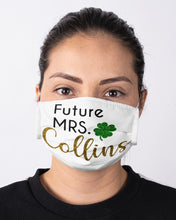 Load image into Gallery viewer, Shamrock Future Mrs Collins St Patrick's Day Cloth Face Mask