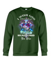 Load image into Gallery viewer, Rose Mandala Pattern I Need You Here Gift For Angel Dad Sweatshirt